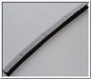Zierstreifen, Verdeck, schwarz, genäht, 'Velcro'  -  TR5-250-6