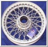 Wire Wheel, painted, 4.5x15  -  AH, MGA, MGT, TR2-4A, TR5-250-6