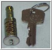 Lock Barrel & Key, for boot handle  -  TR4/4A, TR5-250