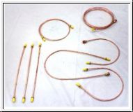 Brake pipe set, copper, LHD  -  AH BH BN1-BN2