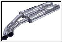 Side exhaust system, stainless steel  -   AH BH BJ8
