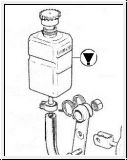 Clutch fluid reservoir, bottle and cap - E-Type S1/S2, MK10