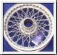 Wire Wheel, painted, 4.5x15  -  AH, MGA, MGT, TR2-4A, TR5-250-6